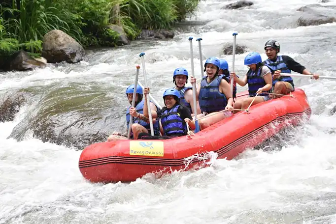 adrenaline test at Ayung river Bali